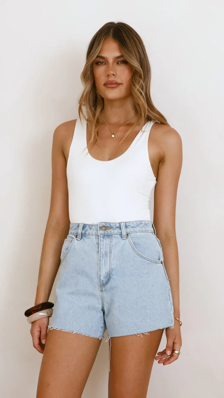 Rollas Mirage Short Nina Blue Organic