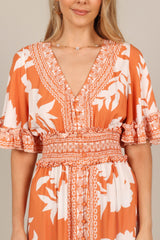 Silvio Maxi Dress Orange