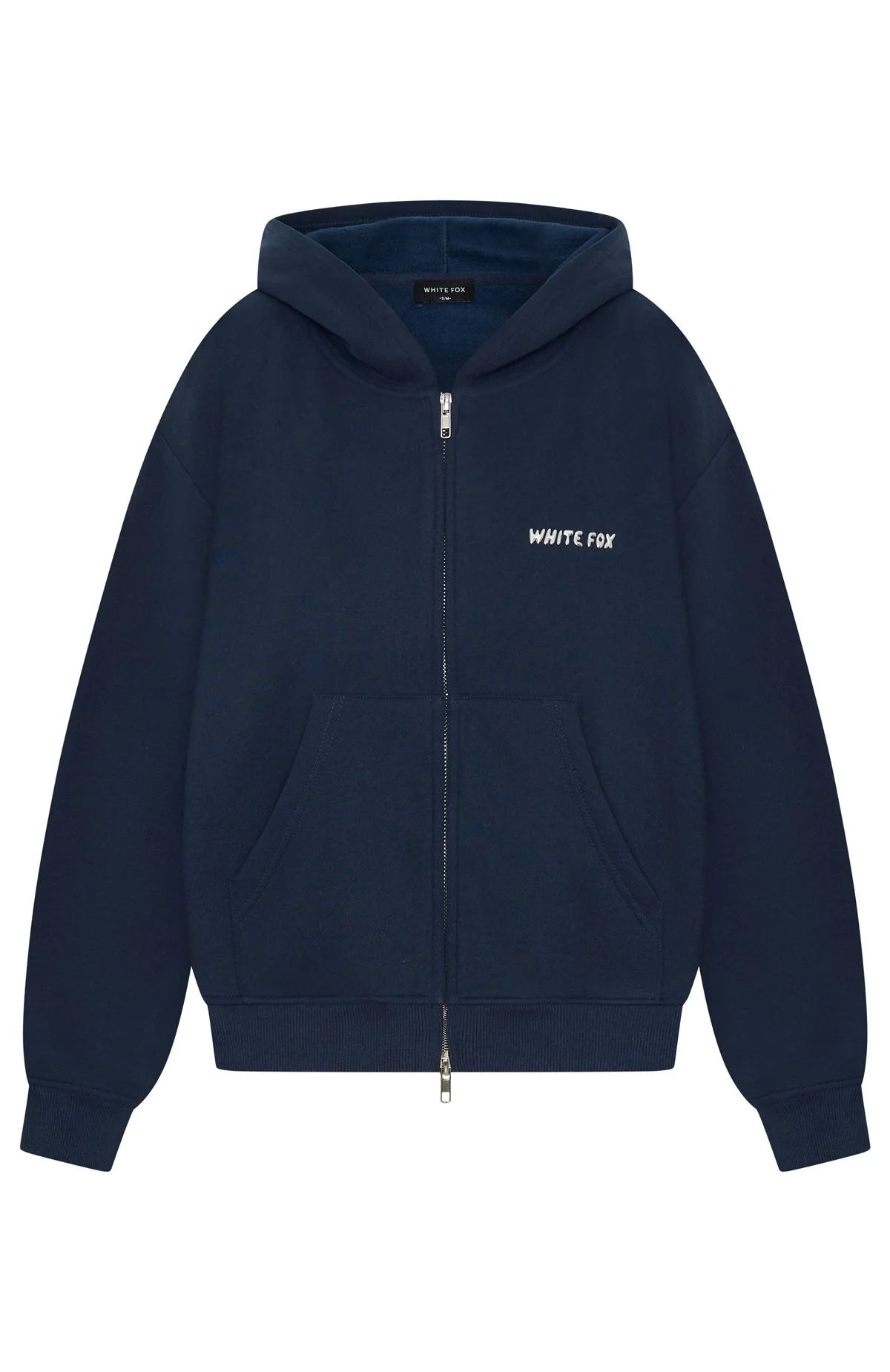 Test Drive Boxy Zip Front Hoodie Dark Navy