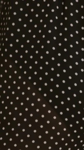 Reda Semi Sheer Pants Black White Spot