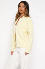 Unbreakable Bond Knit Jacket Lemon