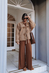 Kimmy Bow Oversized Cardigan Moss