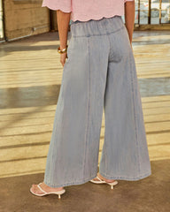 Andreina Rigid High Rise Wide Leg Drawstring Jeans