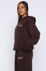 Verano Sixteen Lilia Oversized Hoodie Chocolate