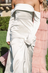 Gigi Off Shoulder Maxi Dress Cream