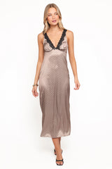 Joselyn Lace Maxi Dress Polka Dot