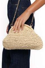 Bett Clutch Bag Natural Raffia