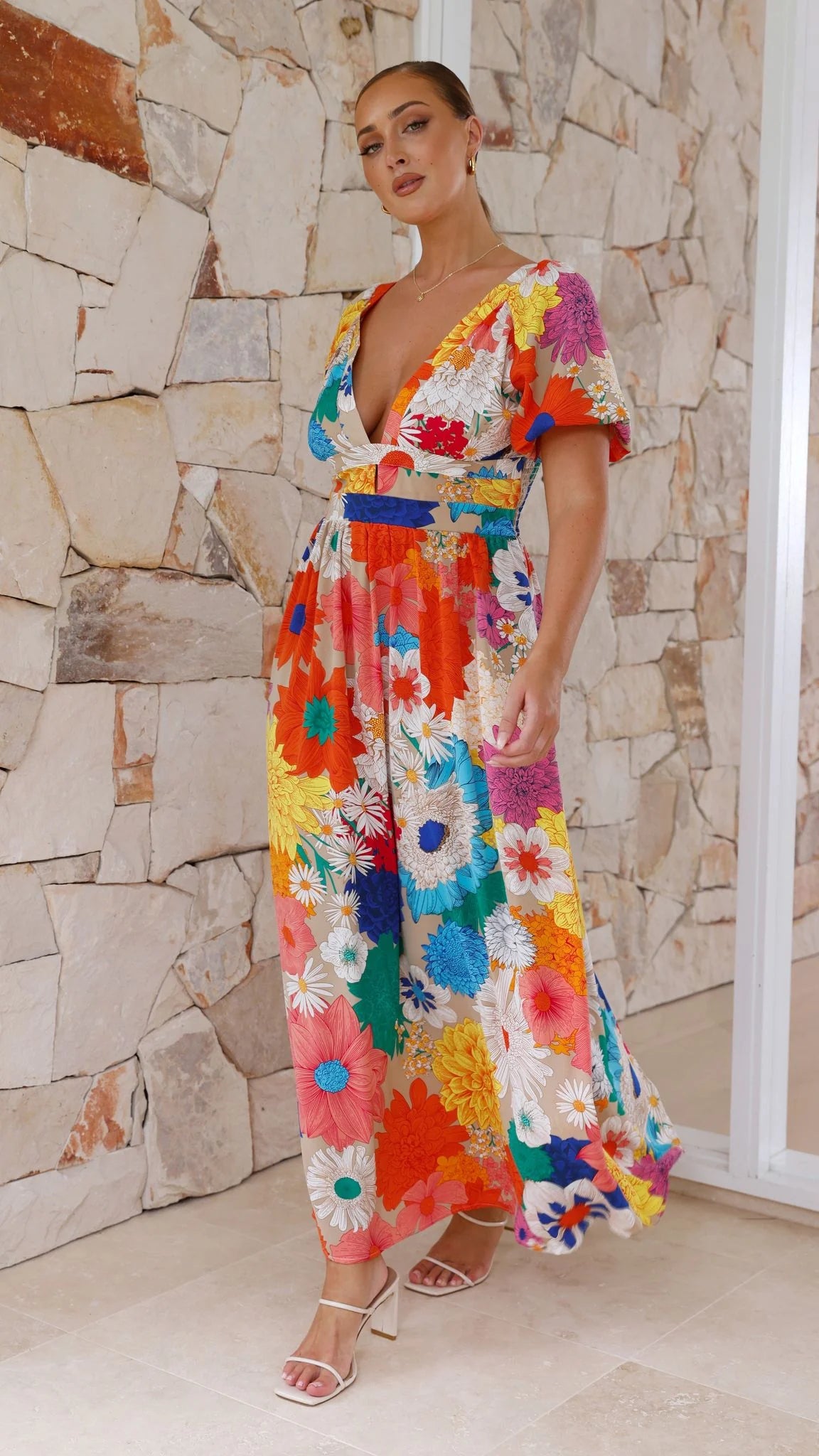 Baker Maxi Dress Multi Floral