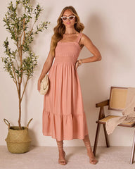 Sunday Ease Tiered Midi Dress