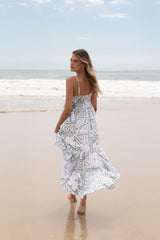 Kelsie Midi Dress Sage Print