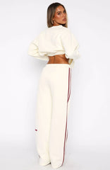 11th Street Out About Wide Leg Sweatpants Cake Batter
