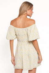 Tori Off Shoulder Mini Dress Floral
