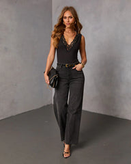 Marlyn Lace Trim Bodysuit