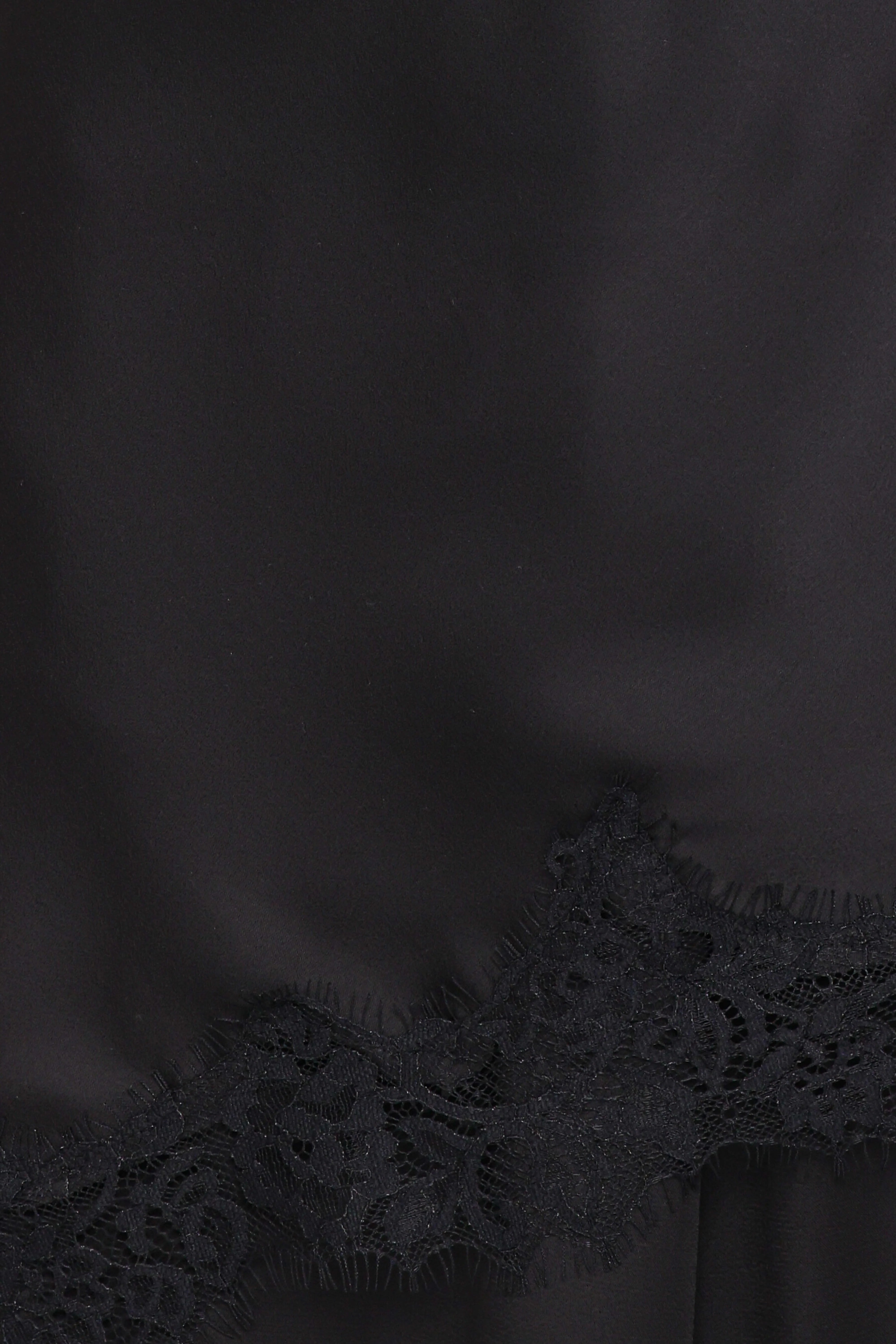 Clara Asymmetrical Lace Top Black
