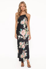 Anika Maxi Dress Black Floral