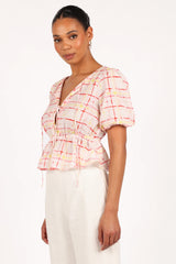 Pippi Top Sunset Check