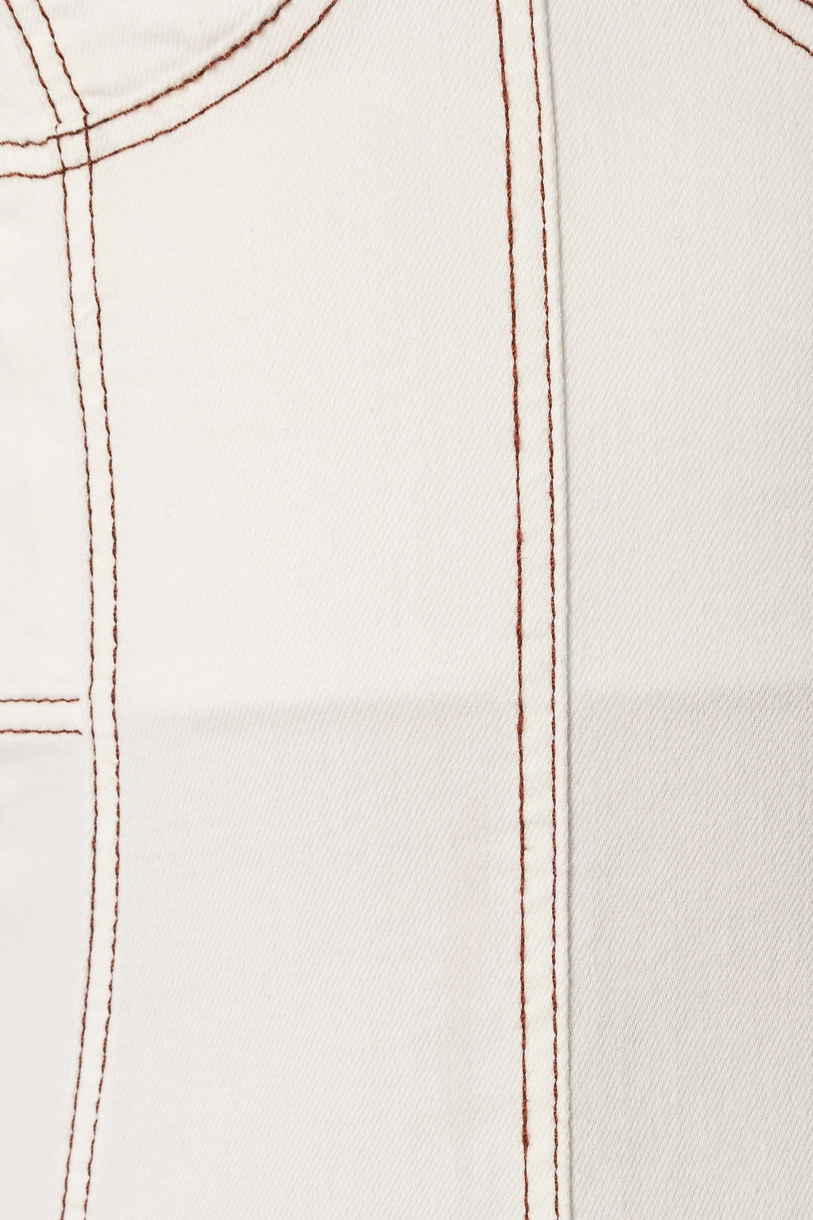 Everly Crossback Midi Dress White Denim