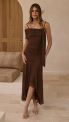 Lucy Maxi Dress Brown