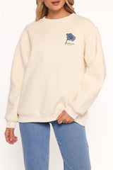 Flower Market Sweatshirt Cream