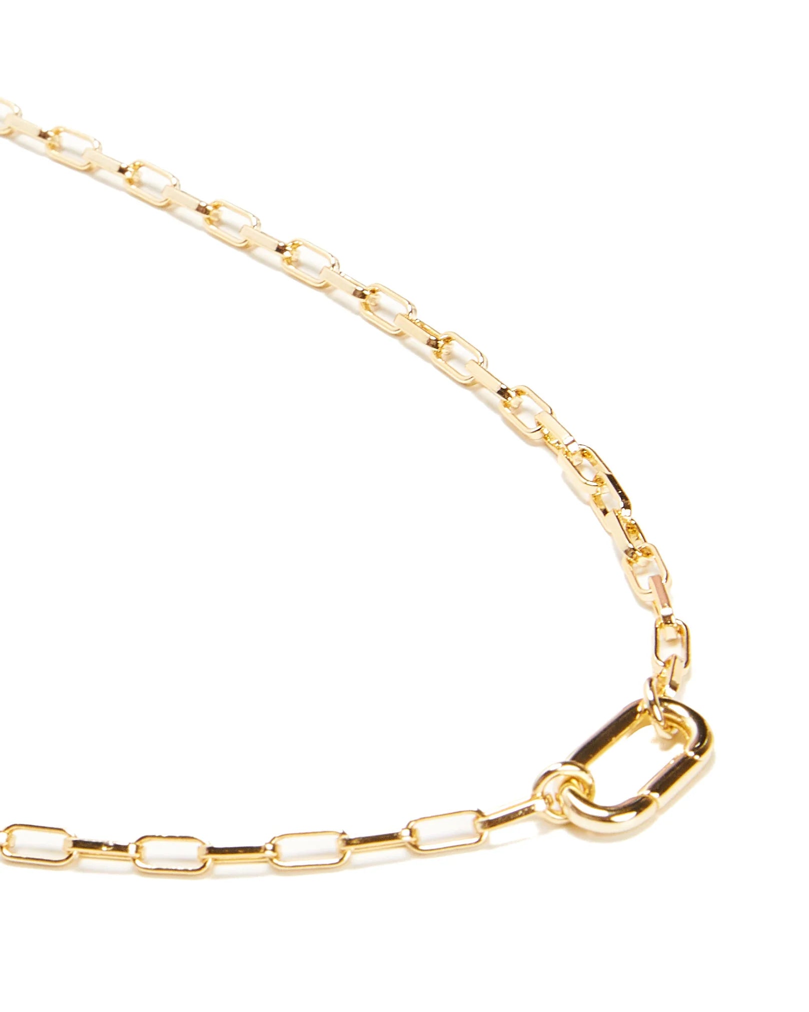 Skinny Hat 14k Plated Chain