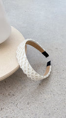 Angela Headband White