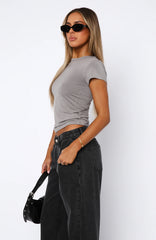 Too Blessed Tee Grey Mist