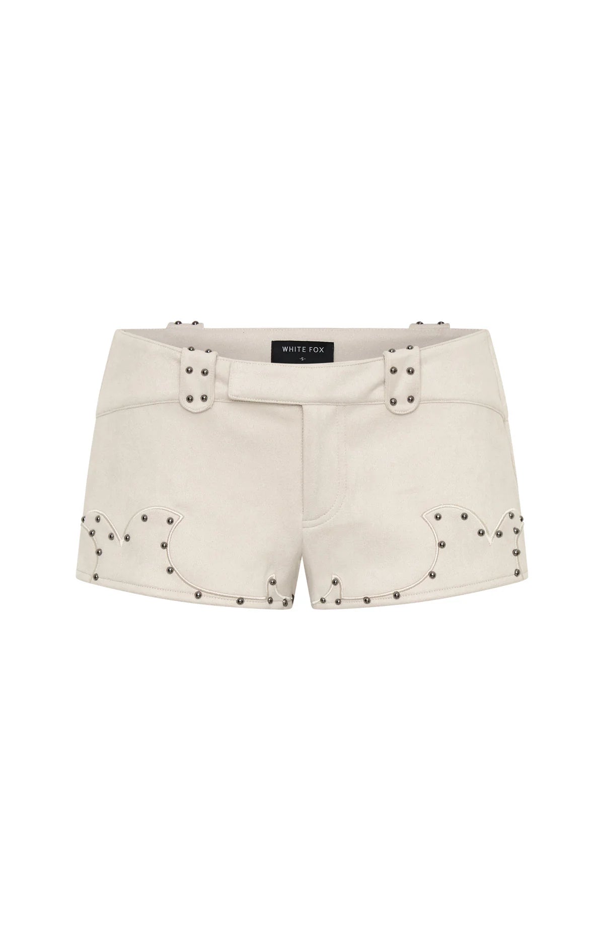 Sing It Back Faux Suede Shorts Cream