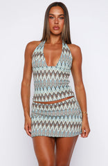 Rebel Hour Mini Skirt Ocean Waves