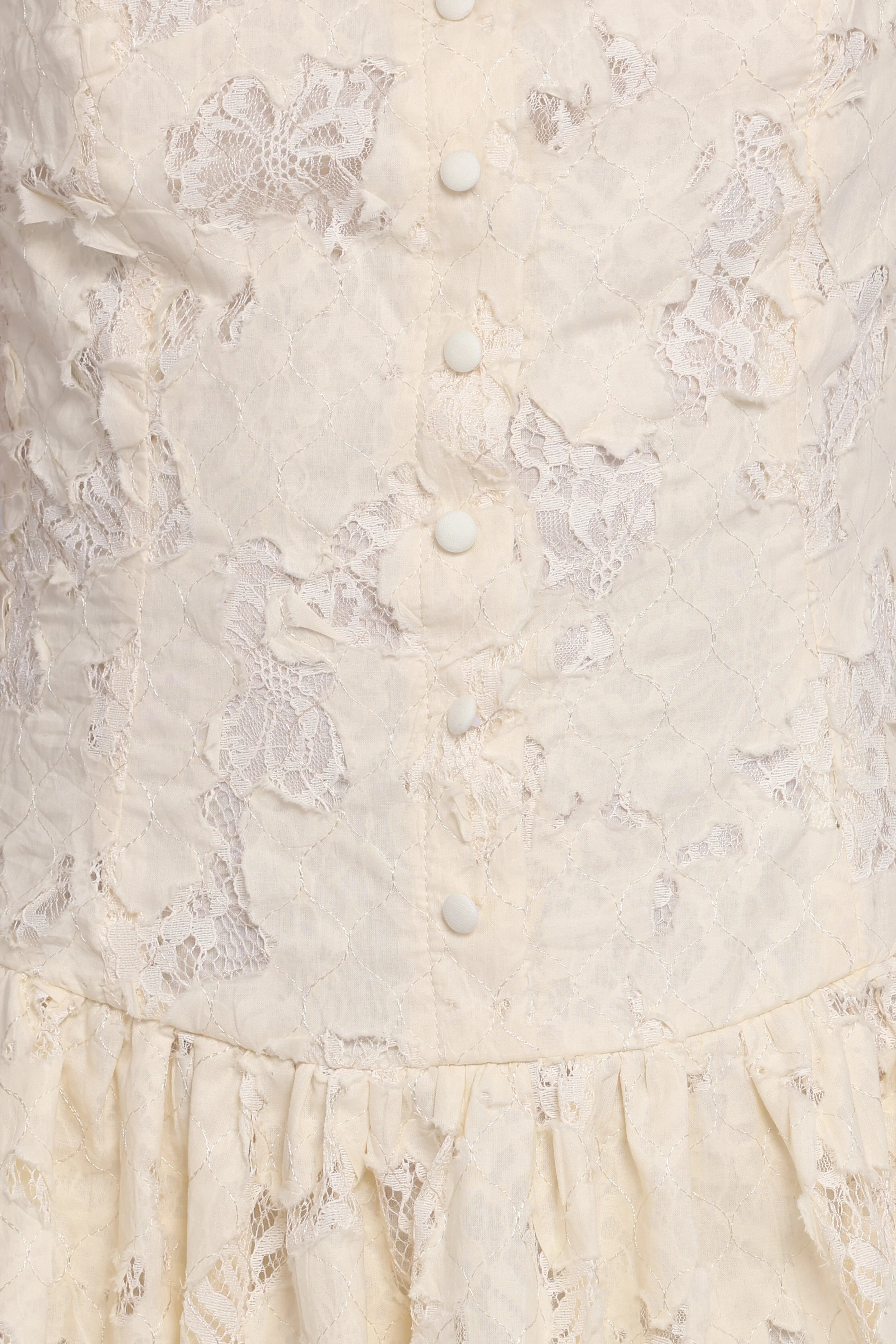 Briar Lace Mini Dress Cream