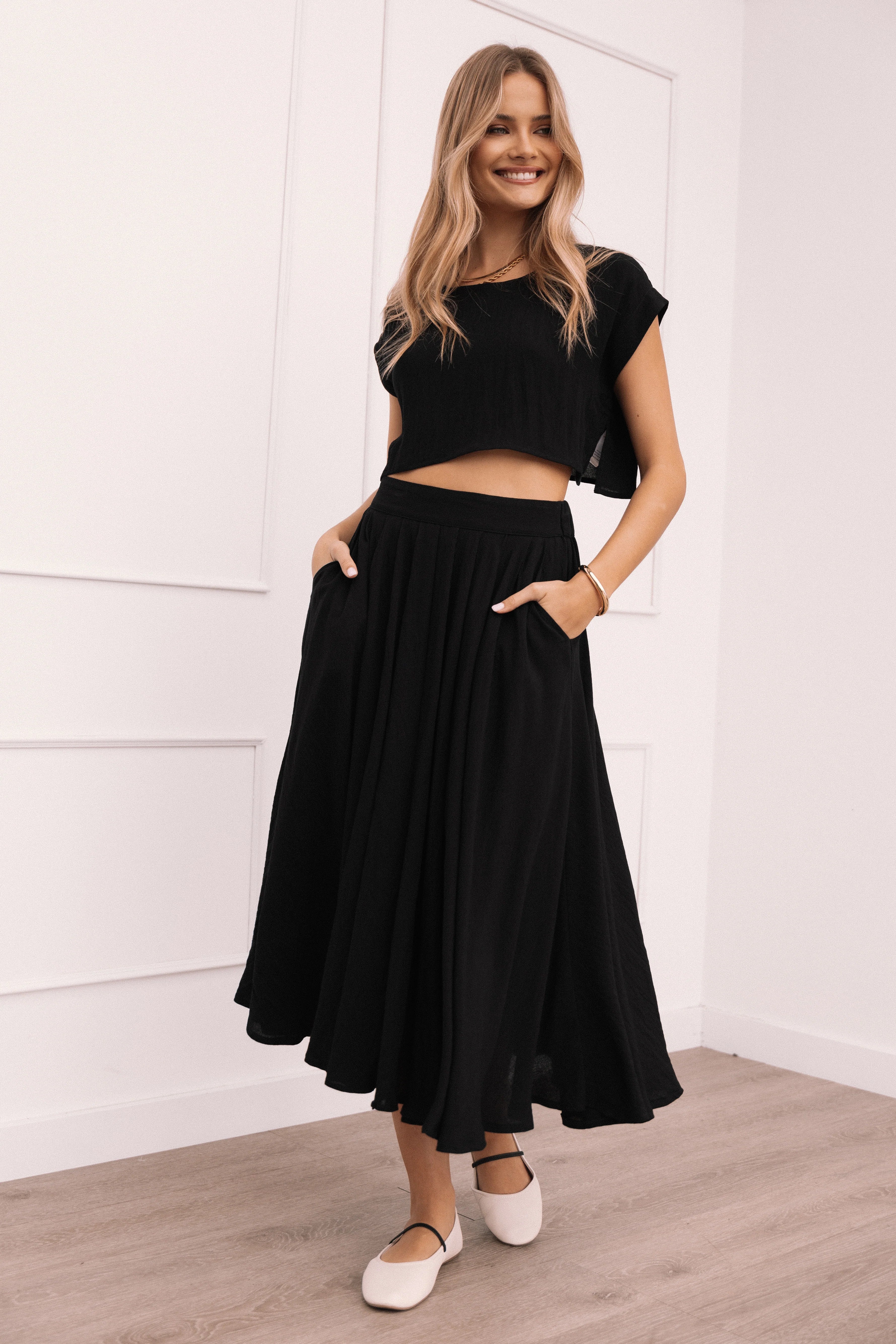 Bessie Two Piece Set Black