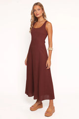 Tatum Maxi Dress Chocolate