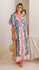 Dali Maxi Dress Island Bloom Pink