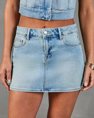 Laney Denim Mini Skirt