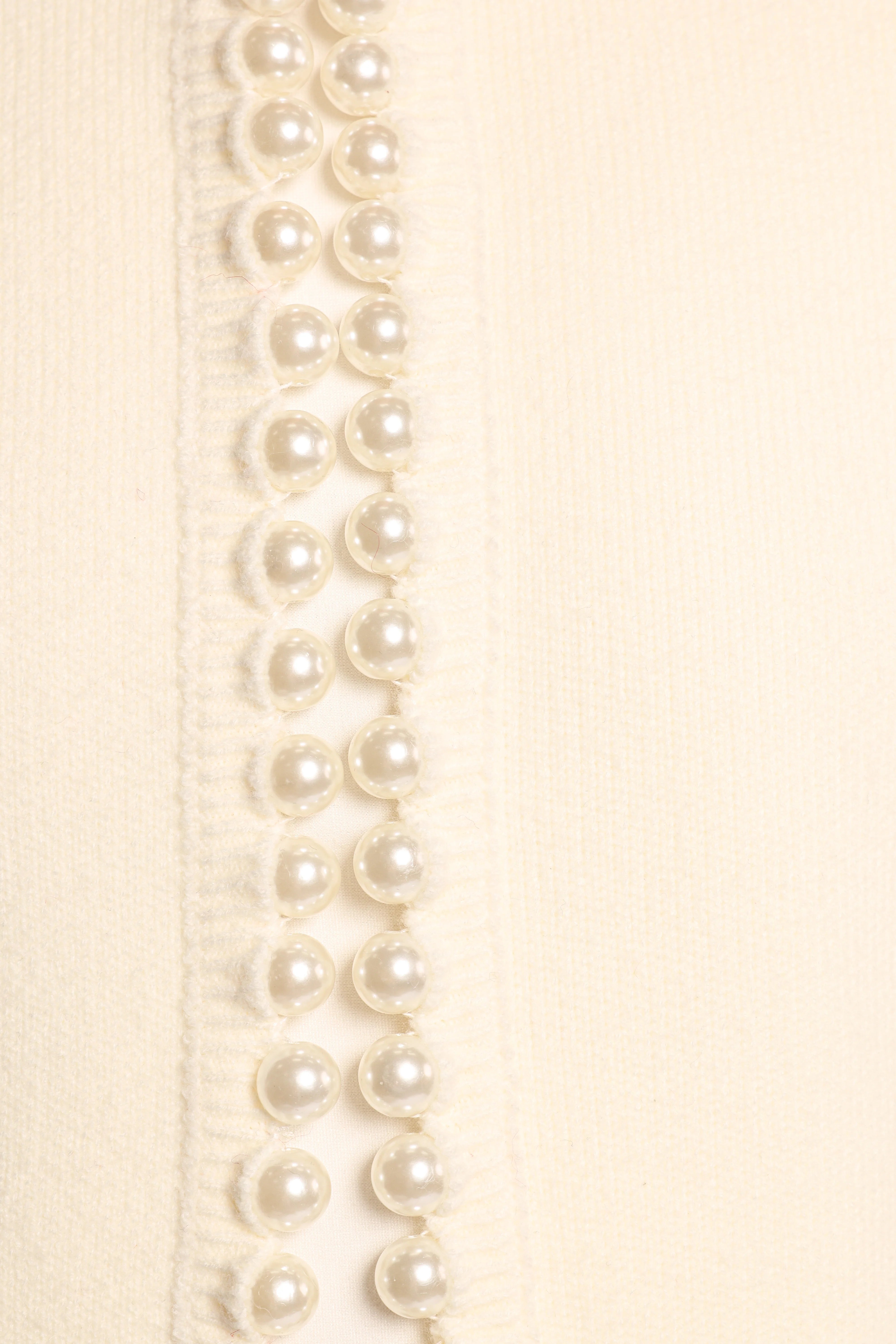 Bloom Pearl Knit Cardigan Cream