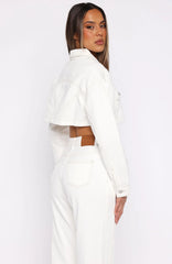 Love You Again Denim Jacket Off White