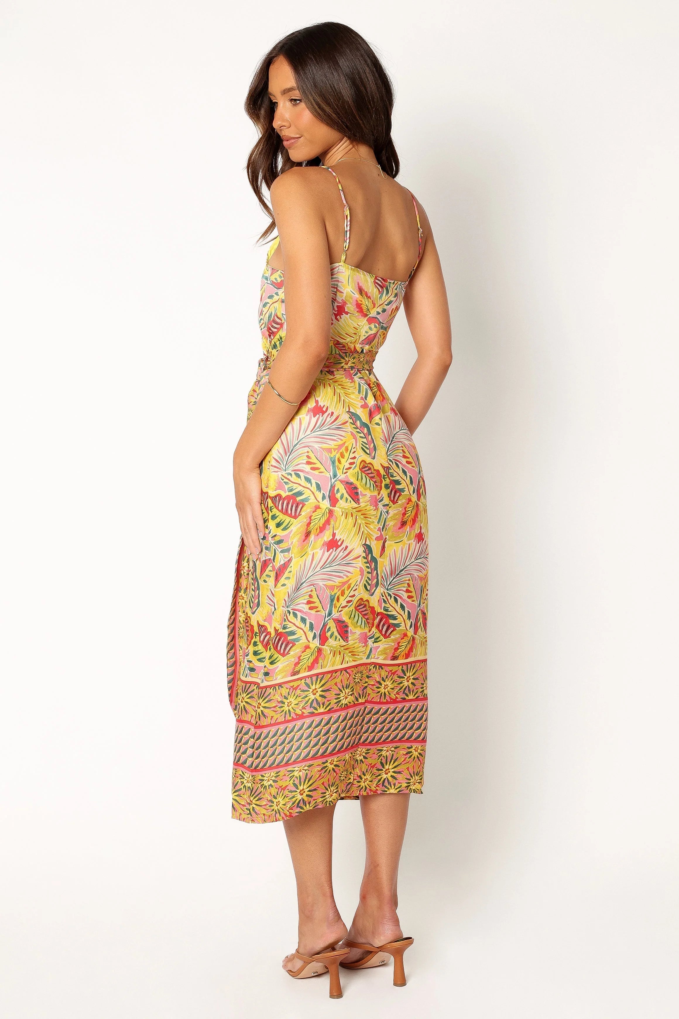 Clement Wrap Midi Dress Tropical