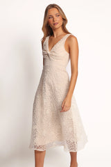 Louise Midi Dress Cream
