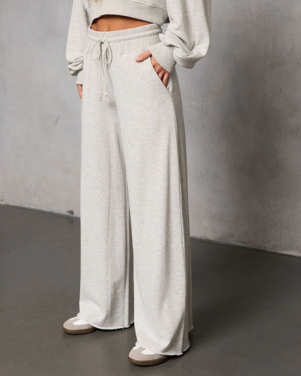 Off Hours Fleece Wide Leg Sweatpants
