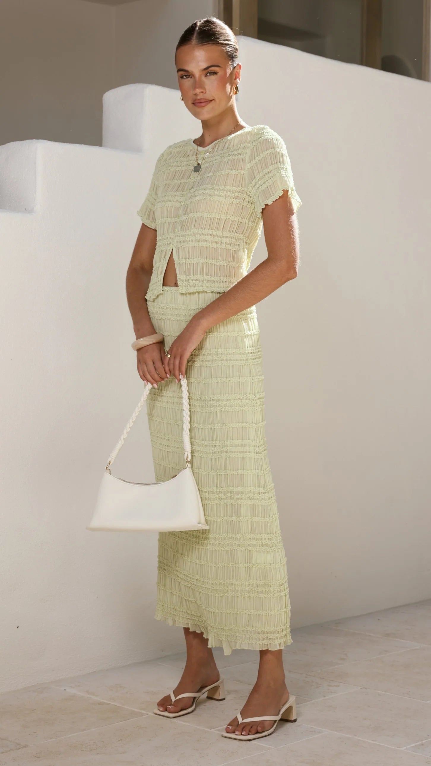 Maisie Maxi Skirt Matcha