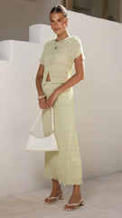 Maisie Maxi Skirt Matcha