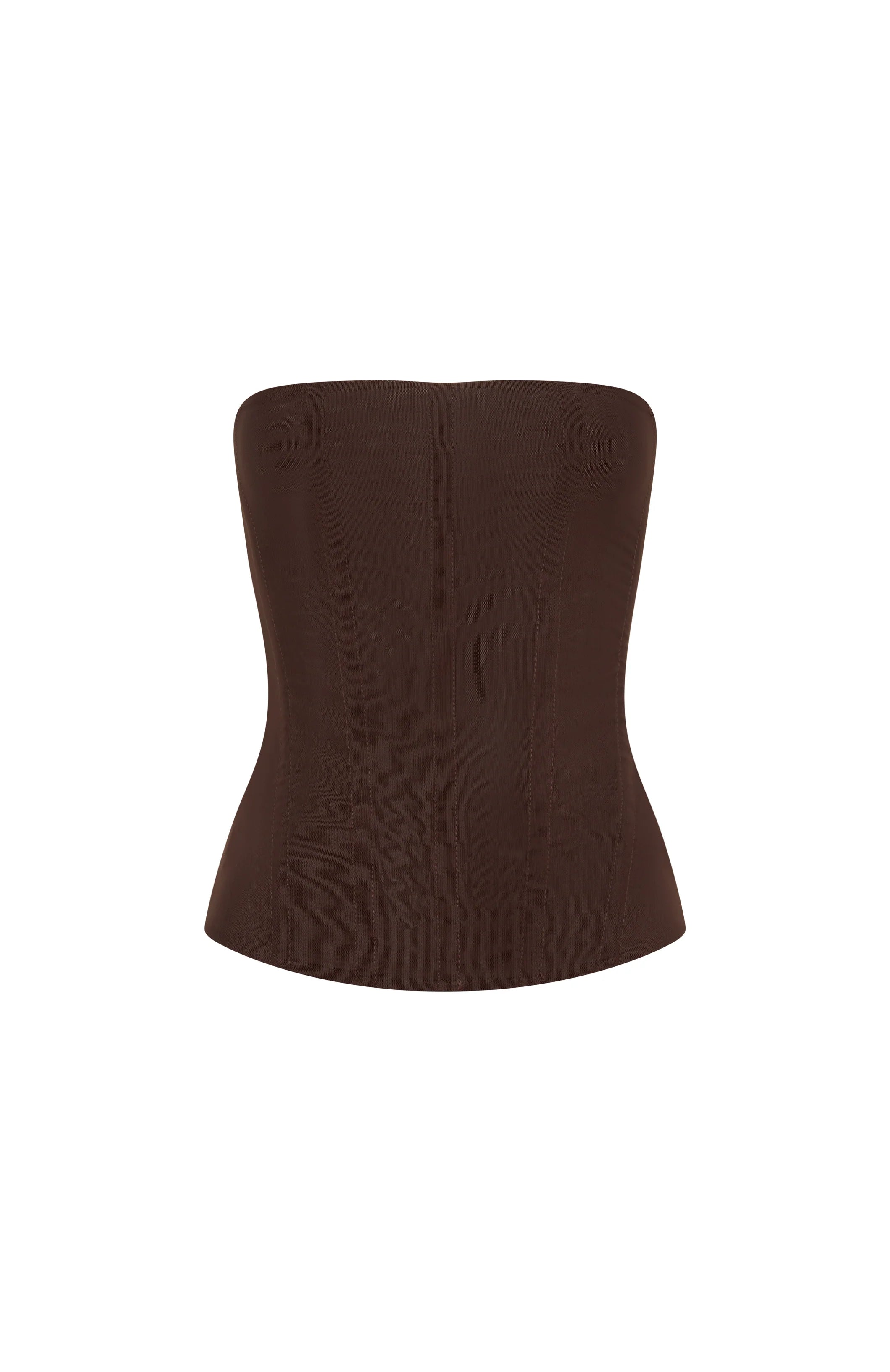 Tell Me A Secret Strapless Bustier Chocolate