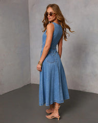 Day Ready Denim Midi Dress