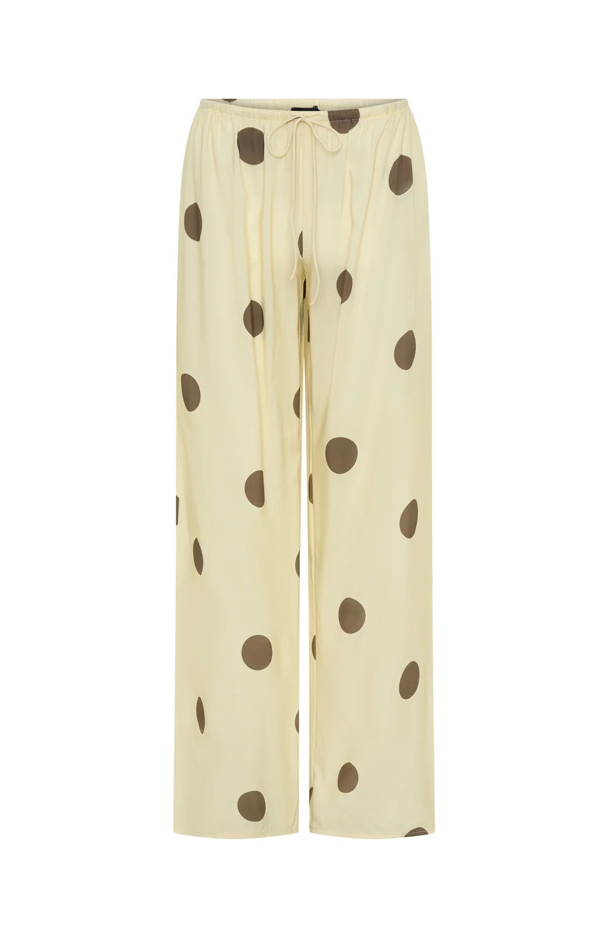 Tropic Muse Pants Cream Choc Polka Dot