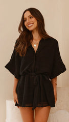 Carmen Playsuit Black