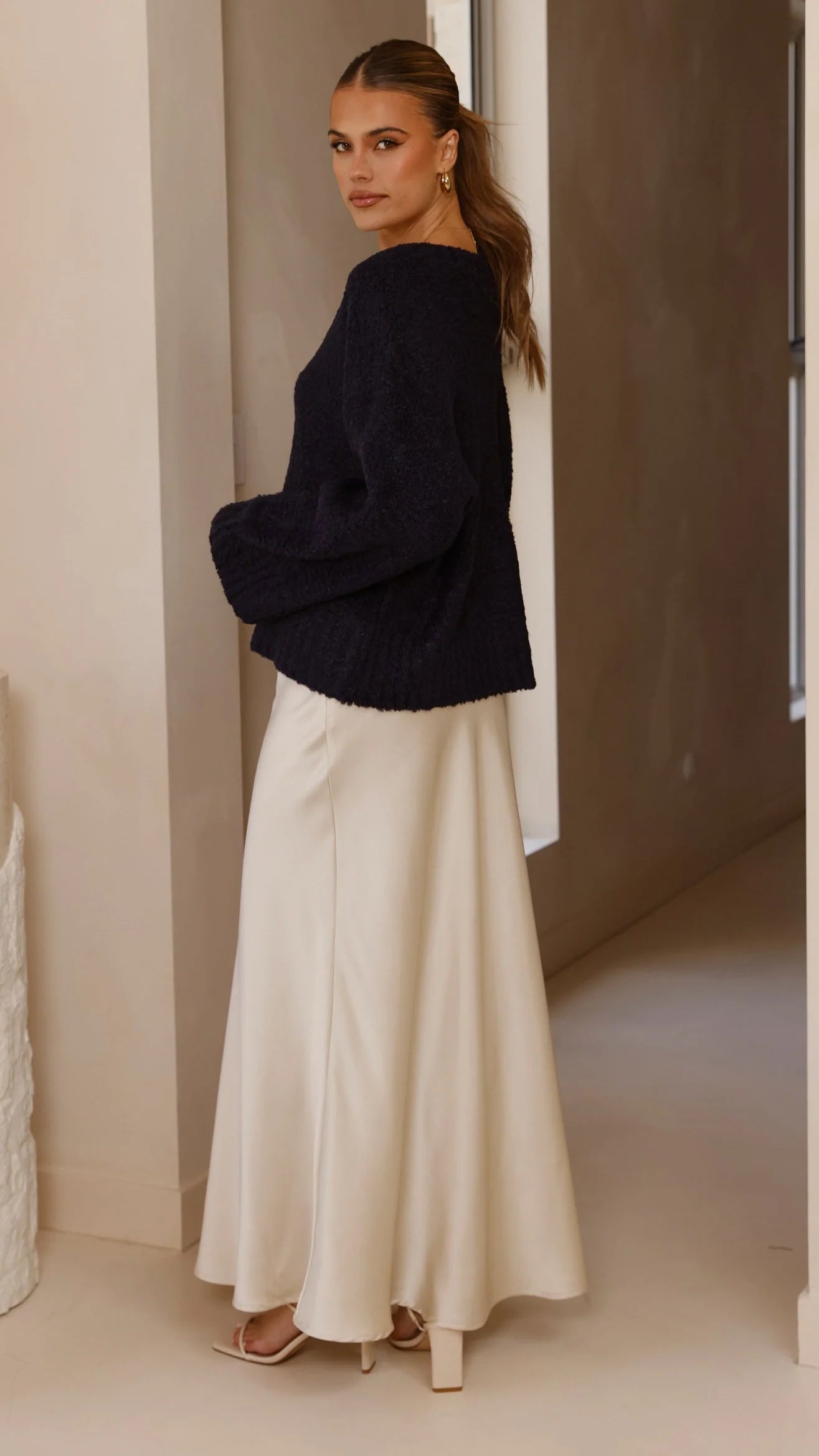 Silas Knit Top Navy