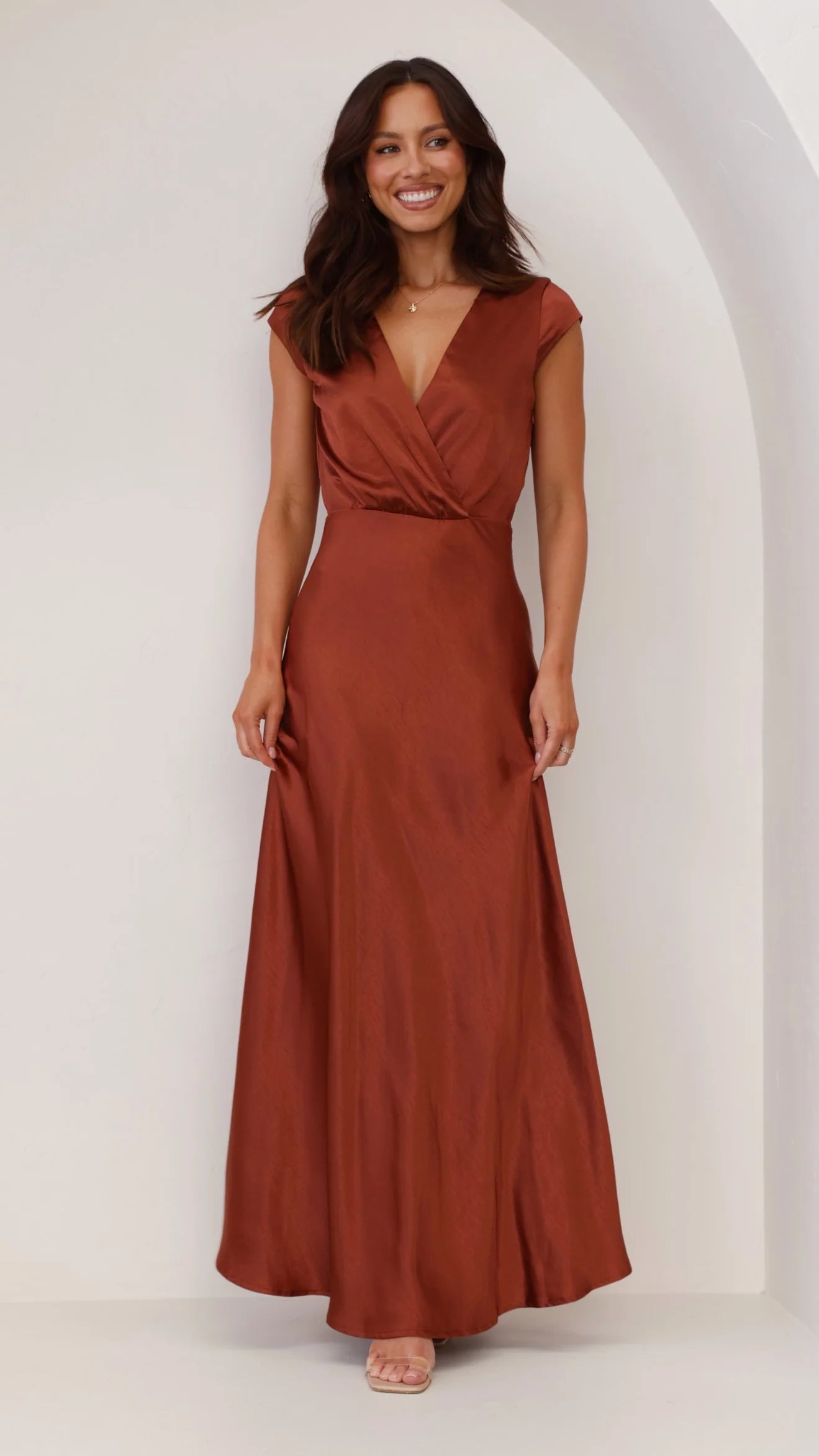 Selma Maxi Dress Rust