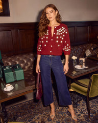 Rosie Haze Embroidered Cardigan
