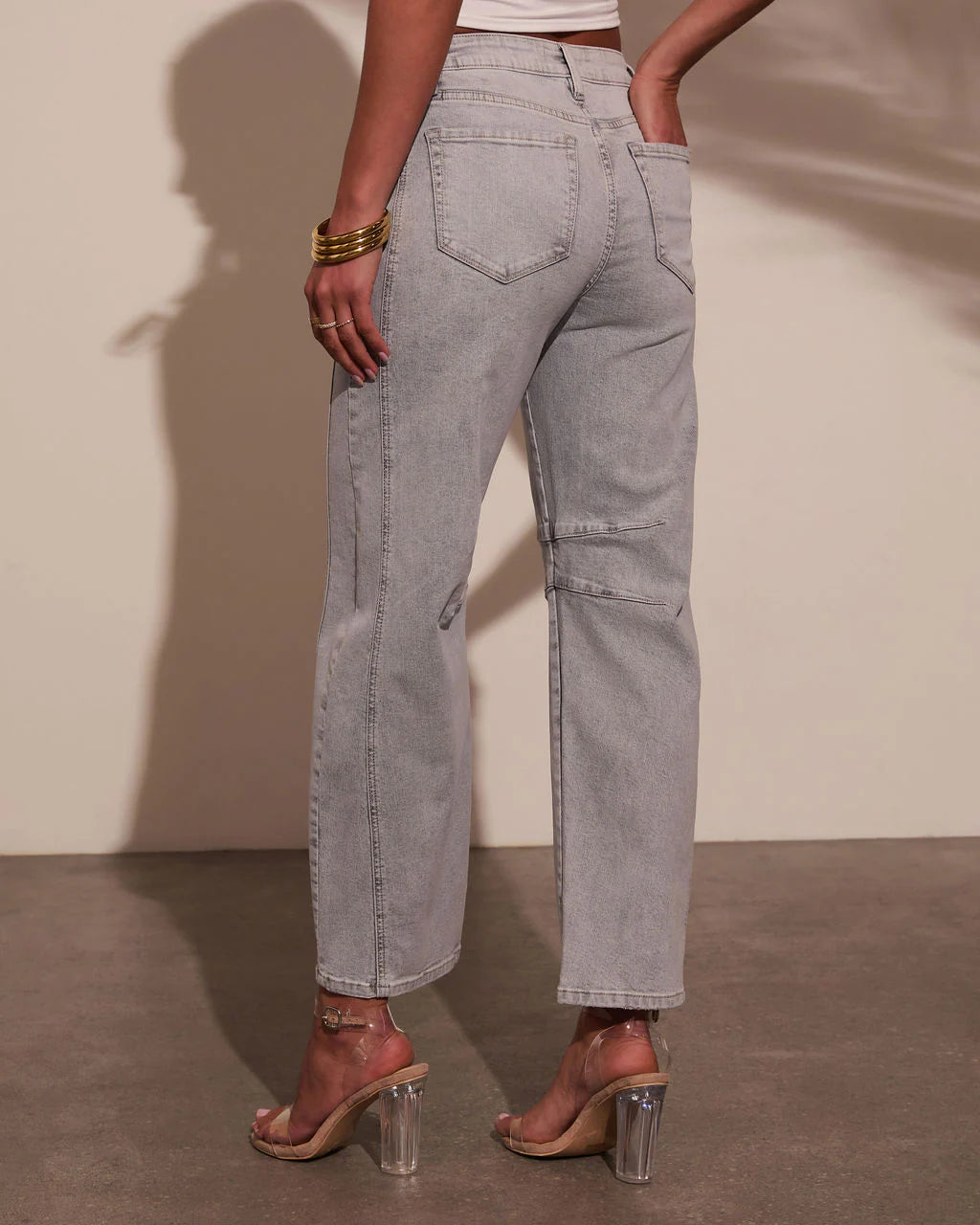 Wild Honey Stretch High Rise Barrel Jeans