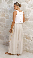 Persephone Crop Top White