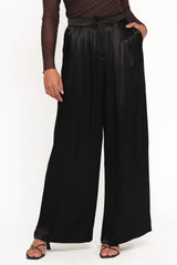 Joyce Wide Leg Pant Black